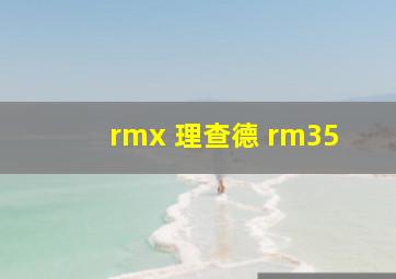 rmx 理查德 rm35